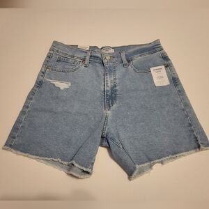 Denizen Levi's Size 8 Vintage High Rise Shorts 5" Stretch Denim Shorts NEW